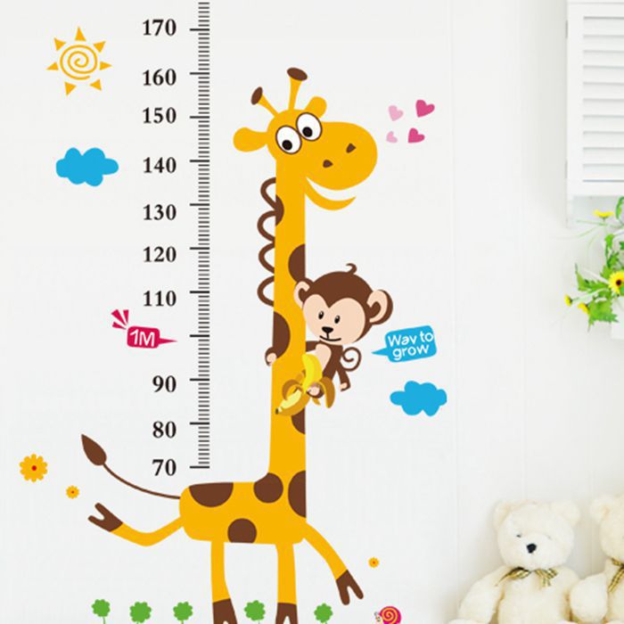 Adesivo murale giraffa
