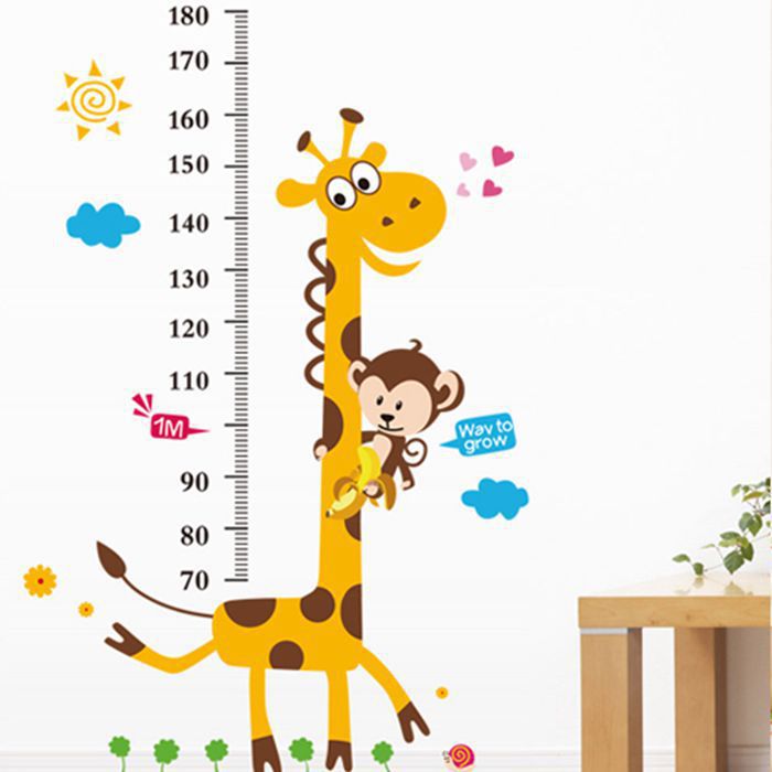 Adesivo murale giraffa