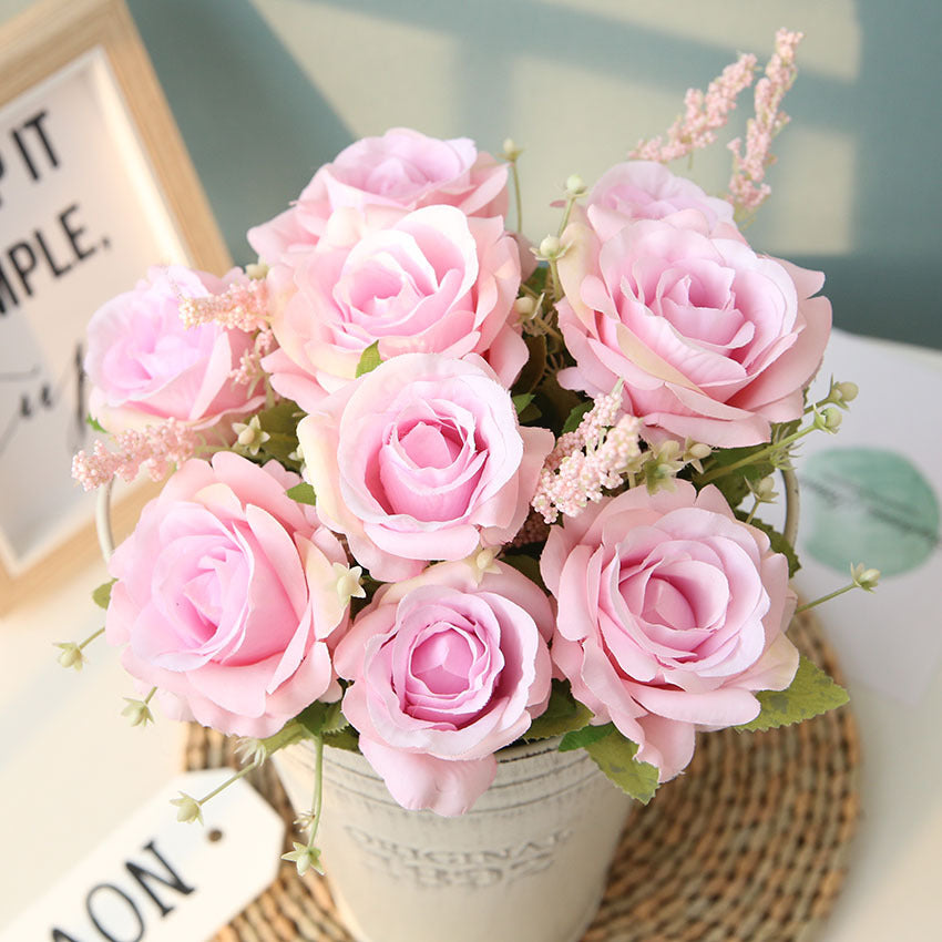Bouquet rose artificiali