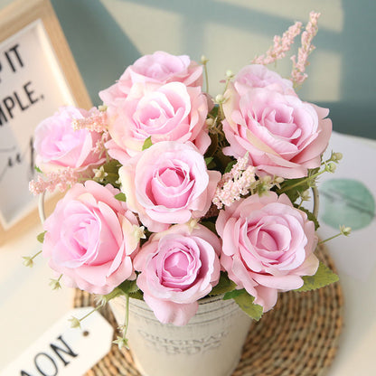 Bouquet rose artificiali