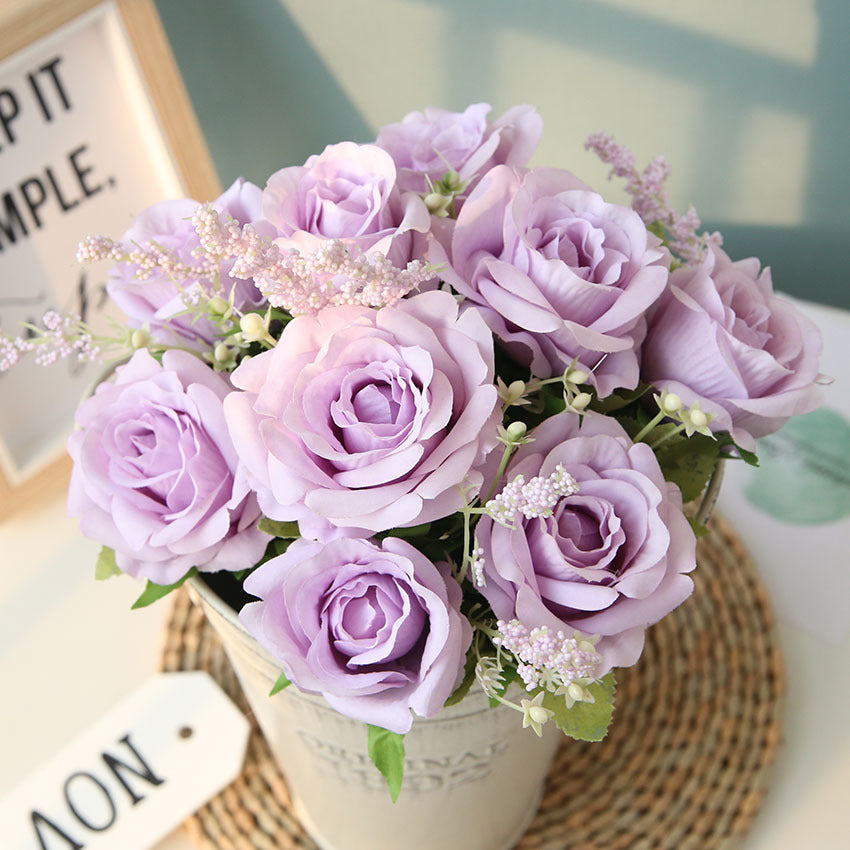 Bouquet rose artificiali
