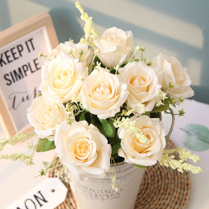 Bouquet rose artificiali