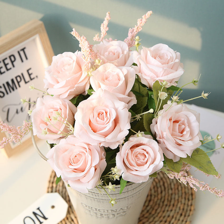 Bouquet rose artificiali