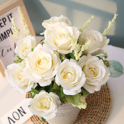 Bouquet rose artificiali