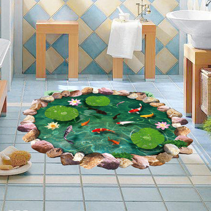 Adesivo 3D Loto e koi