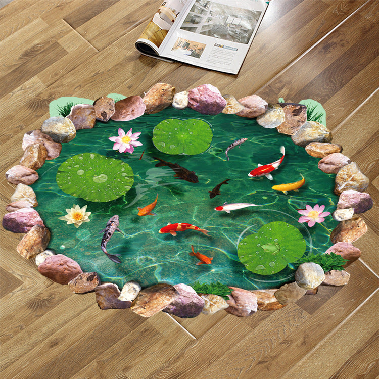 Adesivo 3D Loto e koi