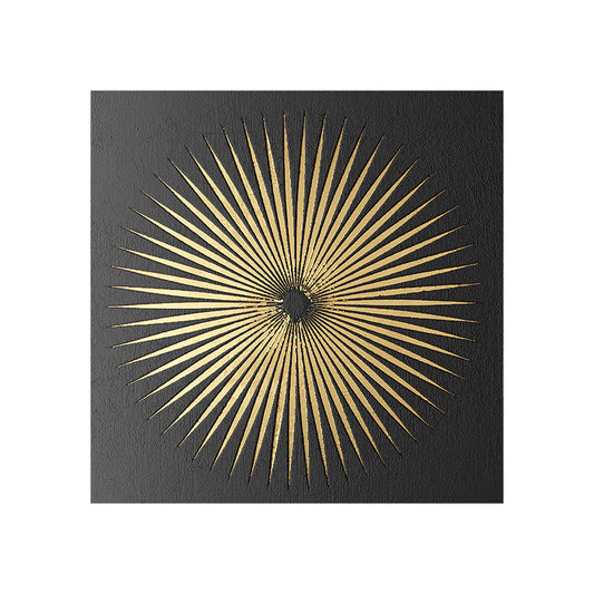 Quadro su tela Archi geometrici dorati