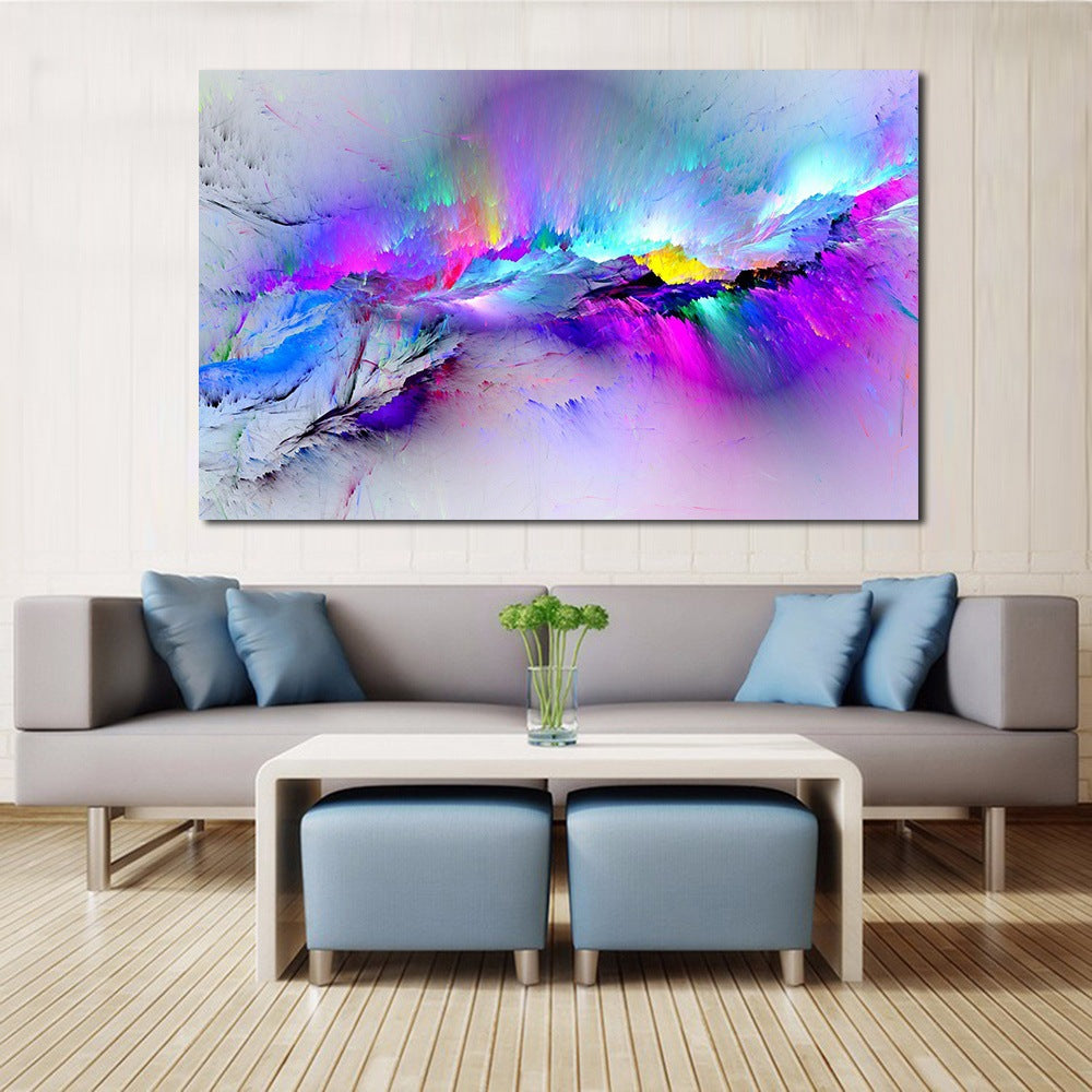 Quadro astratto nuvole colorate