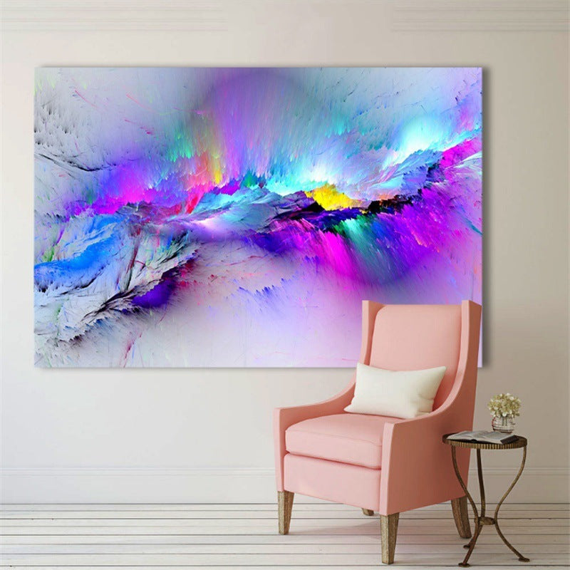Quadro astratto nuvole colorate