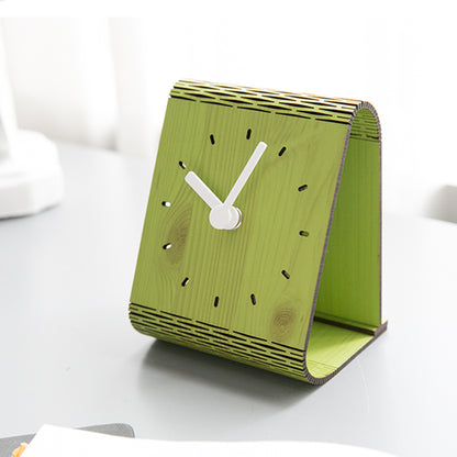 Orologio da parete Anelli legno naturale