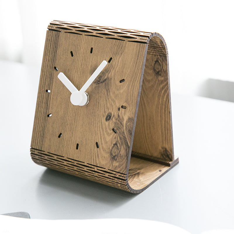Orologio da parete Anelli legno naturale