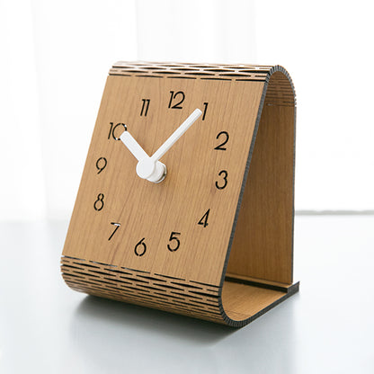 Orologio da parete Anelli legno naturale