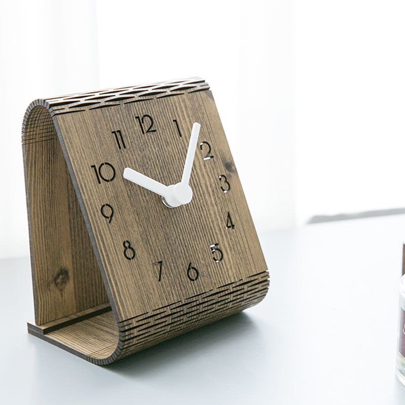 Orologio da parete Anelli legno naturale