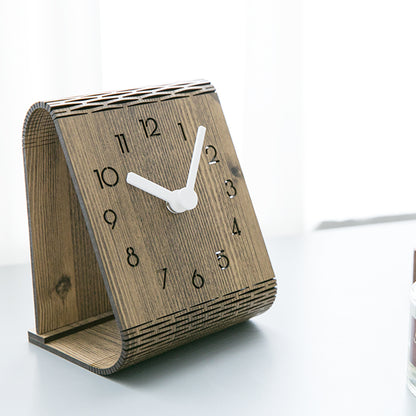Orologio da parete Anelli legno naturale
