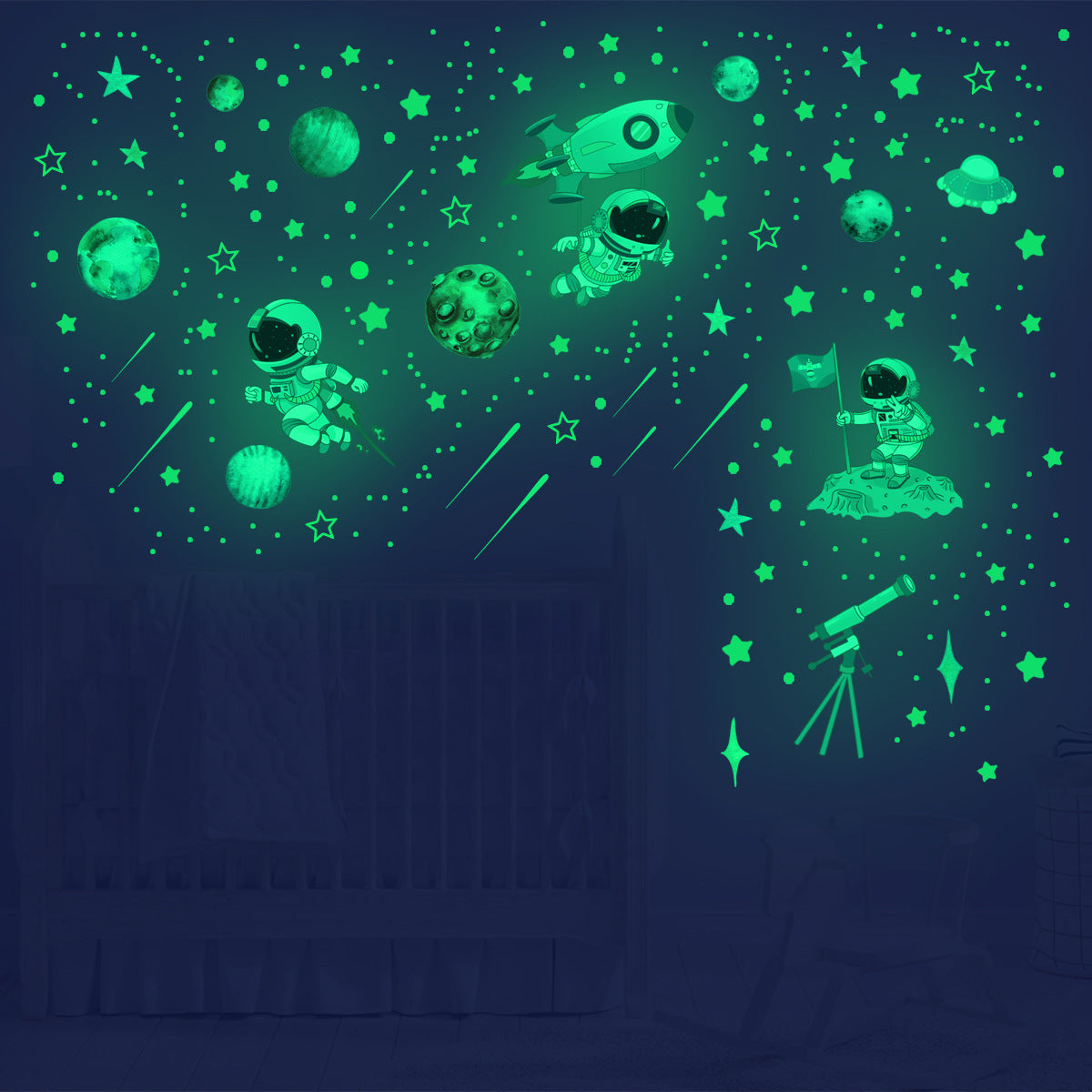 Adesivo stella luminoso