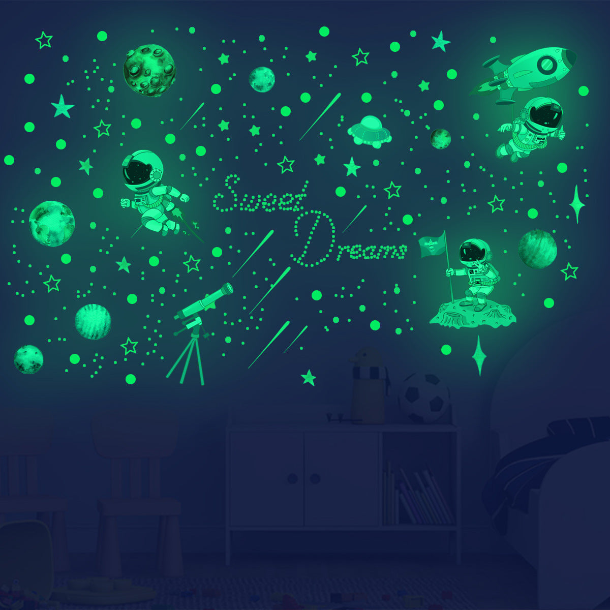 Adesivo stella luminoso
