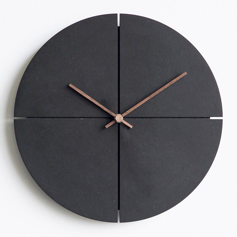 Orologio da parete Industriale nero