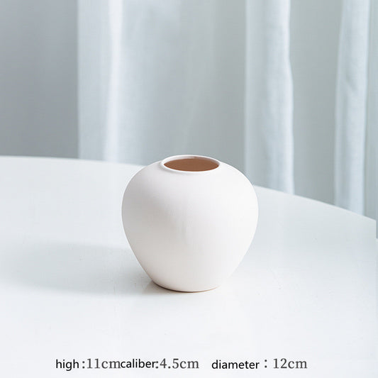 Vaso sferico bianco puro minimalista