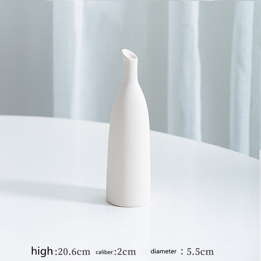 Vaso sferico bianco puro minimalista