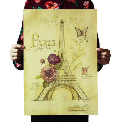 Poster Torre Eiffel vintage