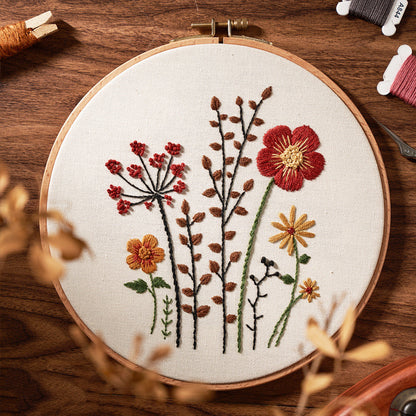 Ricamo 3D alce e fiori
