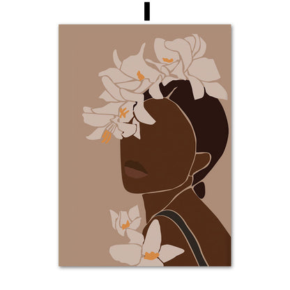 Quadro illustrazione africana