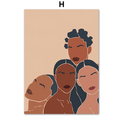 Quadro illustrazione africana