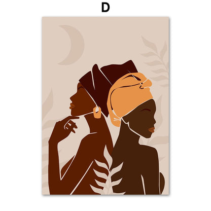 Quadro illustrazione africana