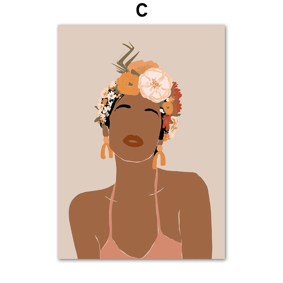 Quadro illustrazione africana