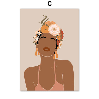 Quadro illustrazione africana