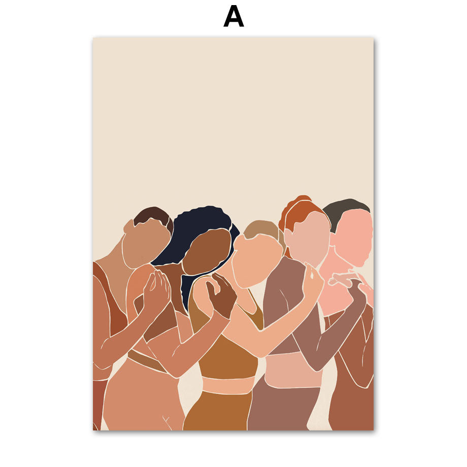 Quadro illustrazione africana