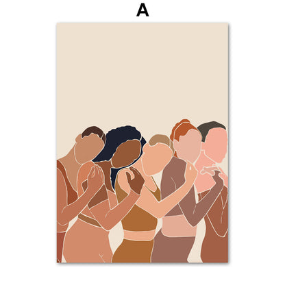 Quadro illustrazione africana