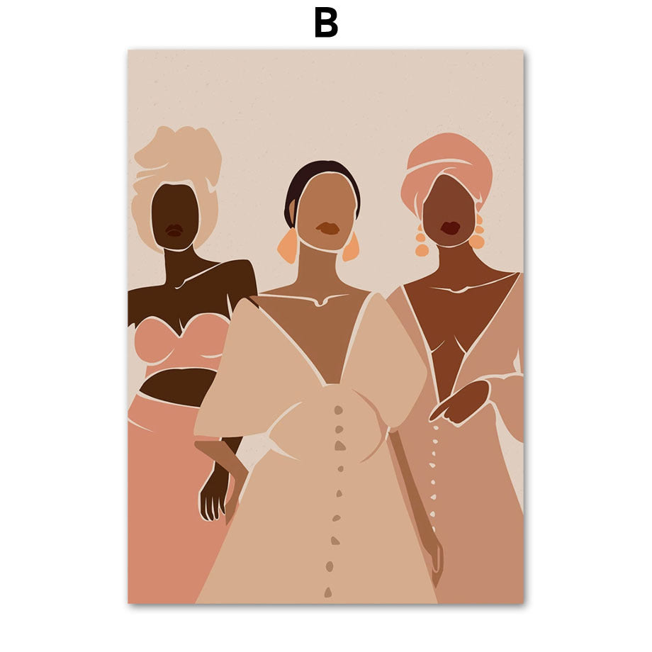 Quadro illustrazione africana
