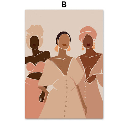 Quadro illustrazione africana