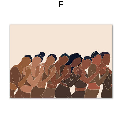 Quadro illustrazione africana