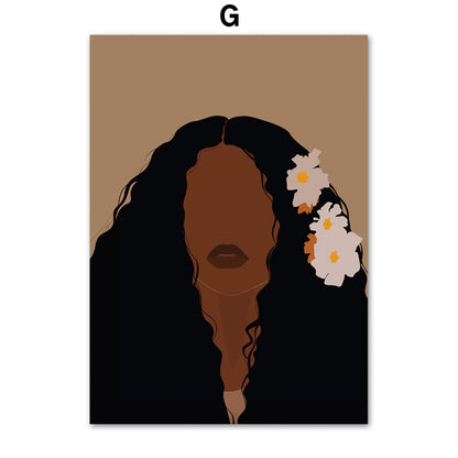 Quadro illustrazione africana