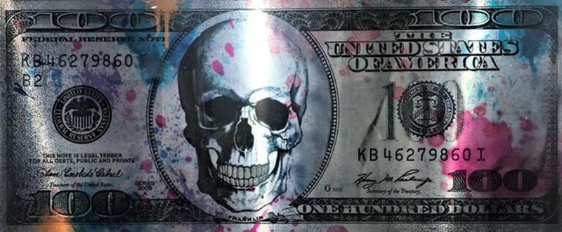 Poster teschio dollar