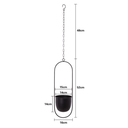 Vaso sospeso ferro stile nordico