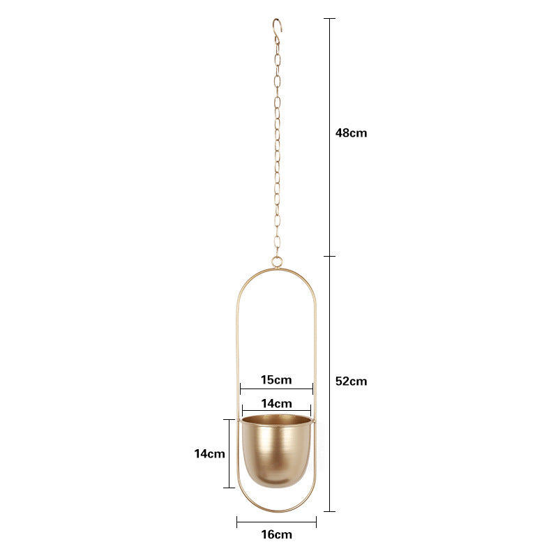 Vaso sospeso ferro stile nordico