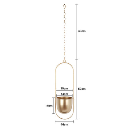 Vaso sospeso ferro stile nordico