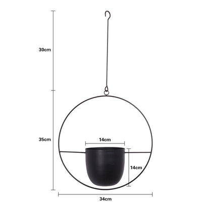 Vaso sospeso ferro stile nordico