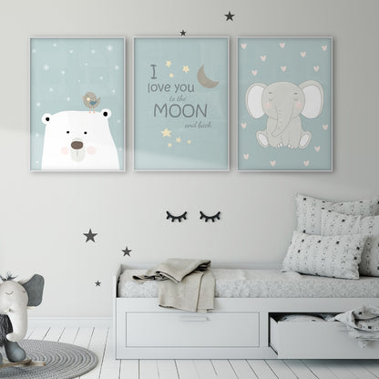 Poster animali cameretta