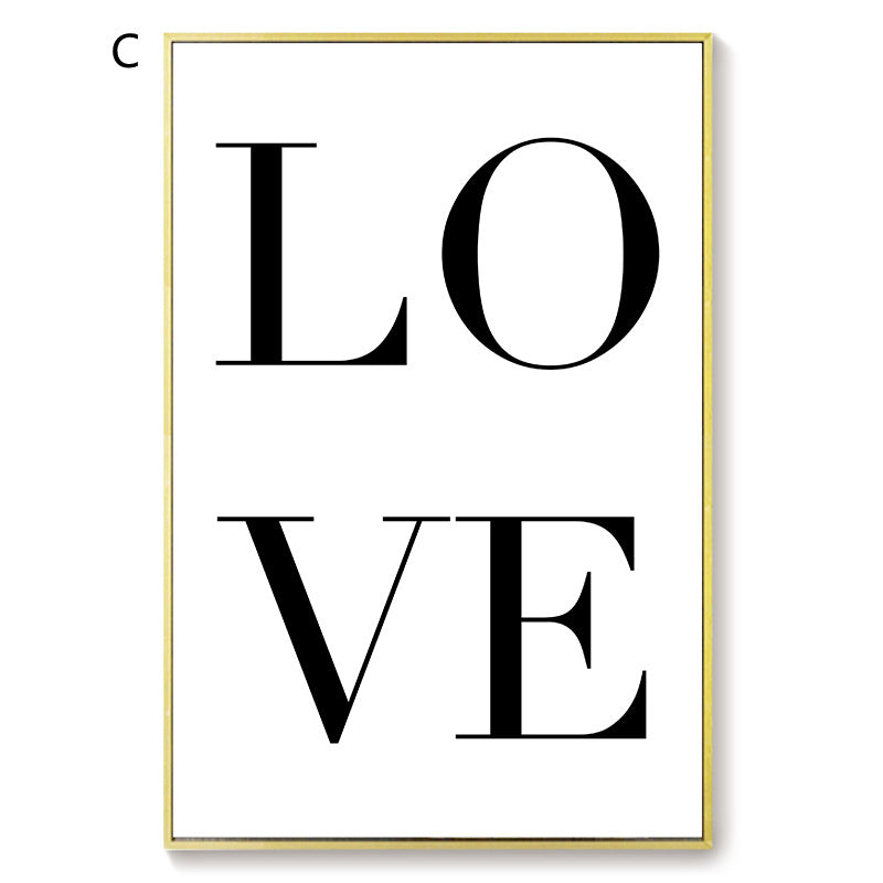 Poster bianco e nero amore