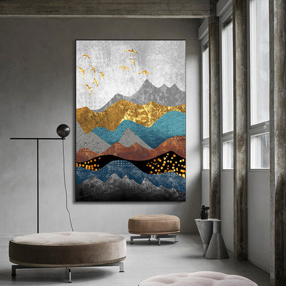 Quadro paesaggio foresta