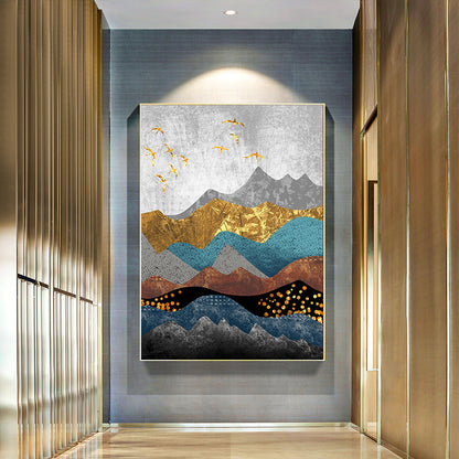 Quadro paesaggio foresta