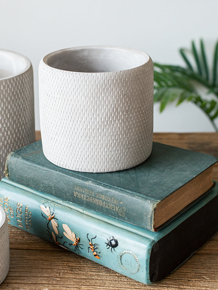 Vaso cemento nordico