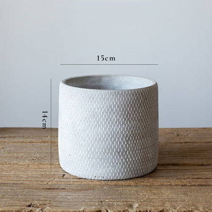 Vaso cemento nordico