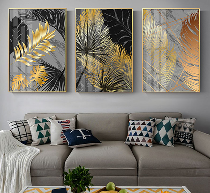 Trittico marmo e oro
