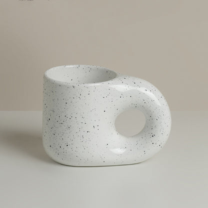 Tazza in ceramica manico largo