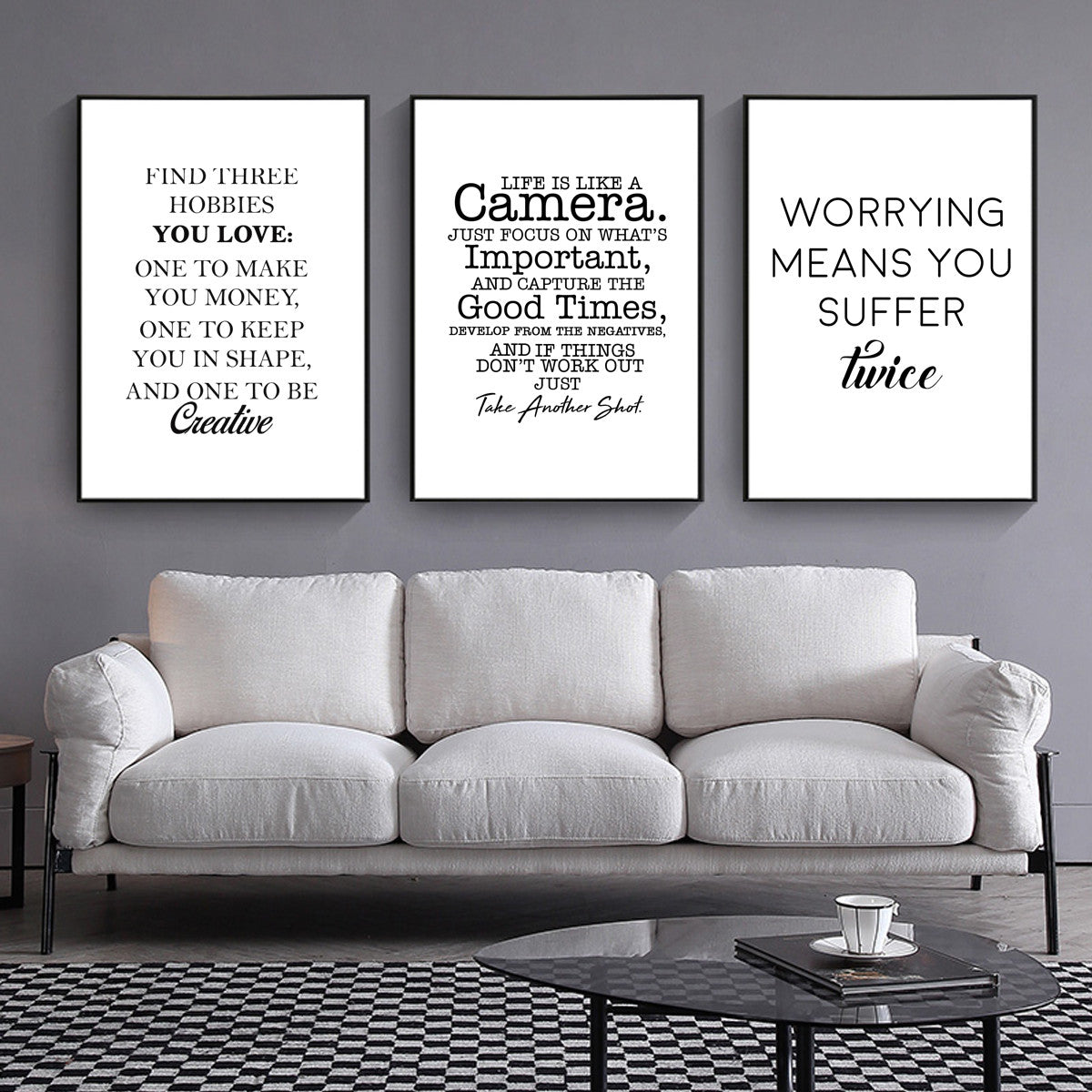 Quadro Frase Minimalista
